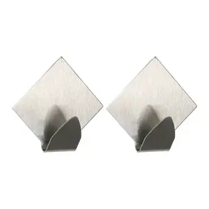 Horog fém ezüst 2 db ST0064A kép