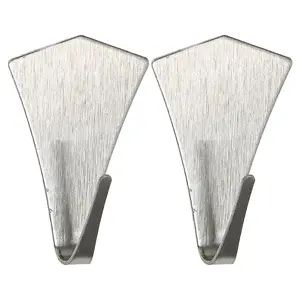 Horog fém ezüst 2 db ST0068A kép
