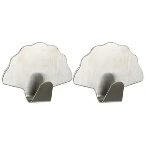 Horog fém ezüst 2 db ST0078A kép