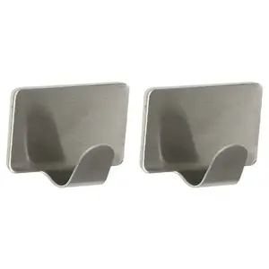 Horog fém ezüst 2 db ST0066A kép