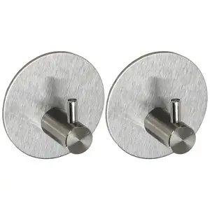 Horog fém ezüst 2 db HK0127A kép