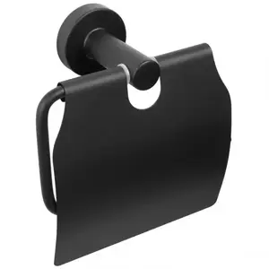 Wc papír tartó fedélel carbon fekete CKB-7419 99 kép