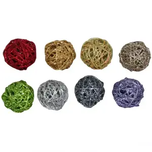 Rattan labda csillogással átmérő .5cm mix kép