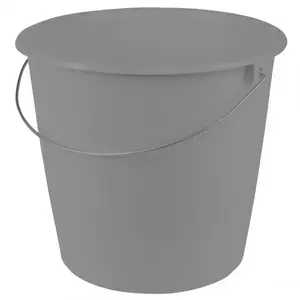 Vödör fém fogantyúval 10l szürke 28, 5x26130 kép