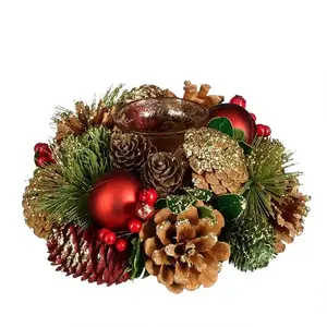 Gyertyatartó piros magasság 9 x szélesség 19 cm 1139133 kép
