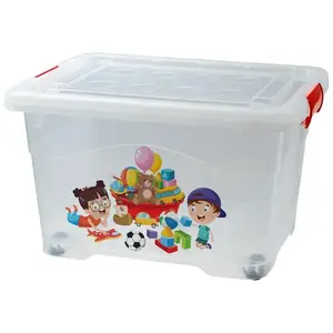 Tárolódoboz kerekeken 50 l 43x58x35 kép