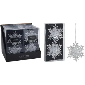 Lógó hópehely 11 cm (2 drb.) mix CAA222110 kép