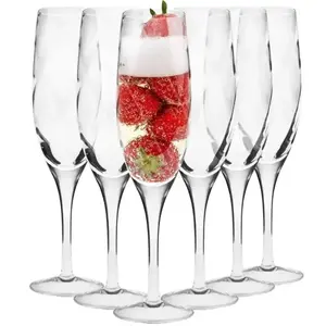 Pohár na šampanské Romance Krosno 170 ml 6 db kép