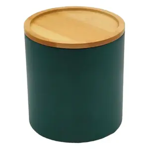 Konténer bambusz fedéllel FTC700-B dark green ø11x12, 2 cm kép