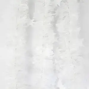 Füzér csillagocskákkal és hópelyhekkel 3 cm Ø6 cm h. 2 m fehér kép