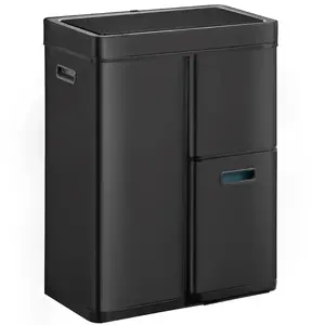 Szemetes Eko Mirage plus 30+15+15l fekete 933860 kép
