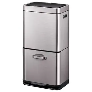 Szemetes Eko Himalaya 35+25l inox szürke 933960 kép