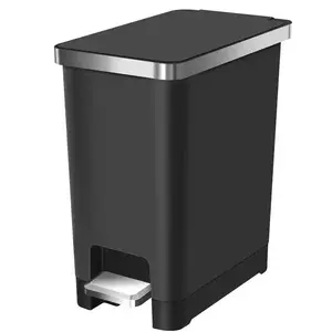 Szemetes Eko Hana slim 10l fekete 637710 kép