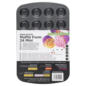 Muffin sütőforma 24 mini 40, 3x25, 8x2, 5 kép