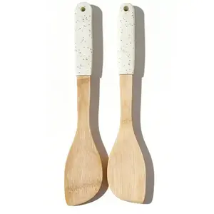 Ferde spatula, bambusz nyéllel, fehér, 32*6cm, ut03532bs17 kép
