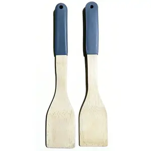 Egyenes spatula bambusz nyéllel, szürke, 32*6cm, ut03732bs21 kép
