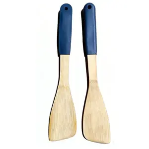 Ferde spatula, bambusz nyéllel, szürke, 32*6cm, ut04432bs22 kép