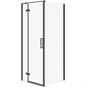 Bal zuhanykabin Jota 80x80x195 fekete profil kép