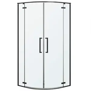 Zuhanykabin negyedkör Delta 90x90x195 black kép