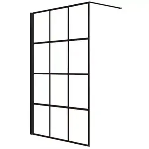 Zuhanyfal Walk-In Metro 130x195 black kép