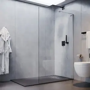 Zuhanyfal Walk-In Pik 90x195 króm kép