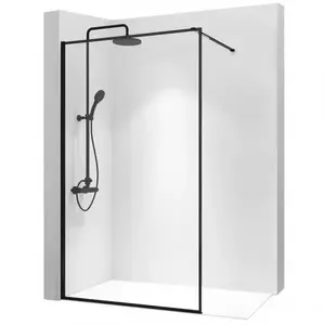 Zuhanyfal Walk-in Bler Rea K7630 110x195 black kép