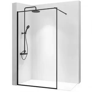 Zuhanyfal Walk-in Bler Rea K7634 100x195 black kép