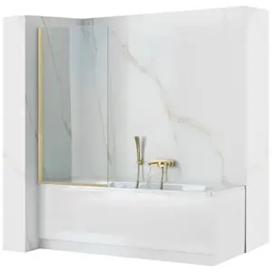 Kád üveglap Elegant 70x140 gold brush kép