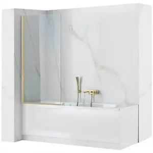 Kád üveglap Elegant 80x140 gold brush kép