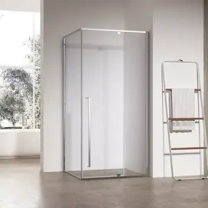 Zuhanykabin téglalap alakú Zen 100x80x195 króm kép