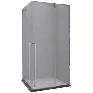 Zuhanykabin négyzet Tango 90x90x195 króm kép