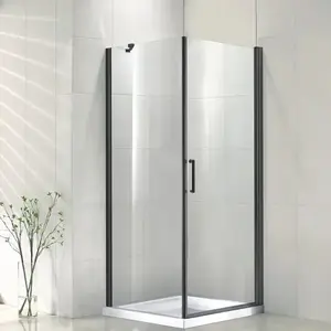 Zuhanykabin Vela Black 90x90x190 kép