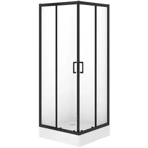 Zuhanykabin Brasco 80x80x190 black S168-007 kép