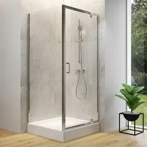 Zuhanykabin Brasco Pivot 90x90x190 króm S168-010 kép