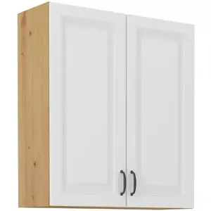 Konyhaszekrény Stilo fehér Mat/Artisan 80G-90 2F kép