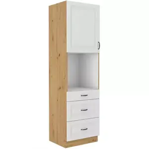 Konyhaszekrény Stilo fehér Mat/Artisan 60DPS-210 3S 1F kép