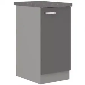 Konyhaszekrény Grey 40d 1f bb szürke kép