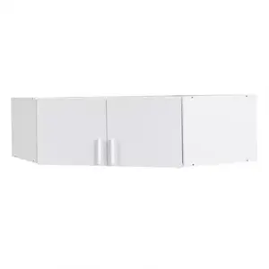 Sarokszekrény felső Snow 06A 117 cm fényes fehér/alpesi fehér kép