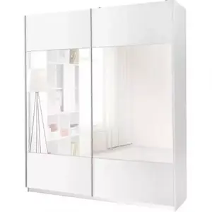 Szekrény tükörrel Vario fehér 175 cm kép