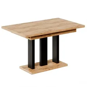 Kinyitható asztalok Appia-210 130/210x80 cm Tölgy Craft Aranysárga kép