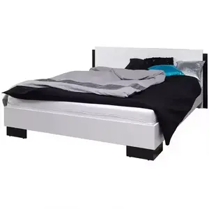Ágy Lux fekete fényes/fehér kép