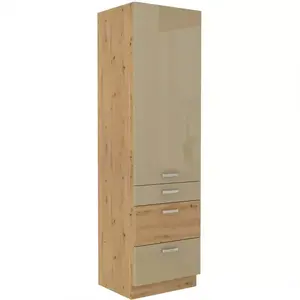 Konyhaszekrény Artisan cappuccino 60DKS-210 3S 1F kép