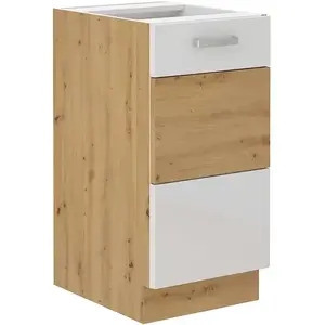 Konyhaszekrény ARTISAN fényes fehér 40D 1F BB kép