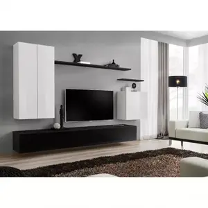 Nappali bútor Switch II fehér /fekete kép