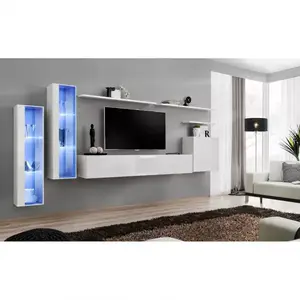 Nappali bútor Switch üveg+LED XI fehér kép