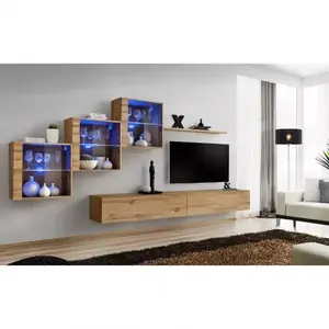 Nappali bútor Switch XVIII üveg +LED Wotan kép