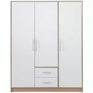 Szekrény Smart SR2 150 cm tölgy sonoma/fehér kép
