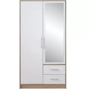 Szekrény Smart SRl3 100 cm tölgy sonoma/fehér kép