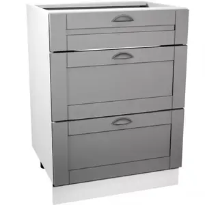Konyhaszekrény Linea D60S3 grey kép