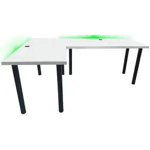 Asztal gamerek számára 136x66x28 Model 2 fehér Low kép